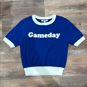 Gameday Kids Blue and White Shirt
